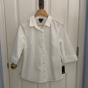 NWT Liz Claiborne career 3/4 quarter sleeve blouse